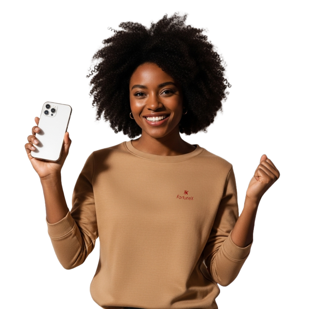 A successful individual in a golden suit, symbolizing digital fortune and success.